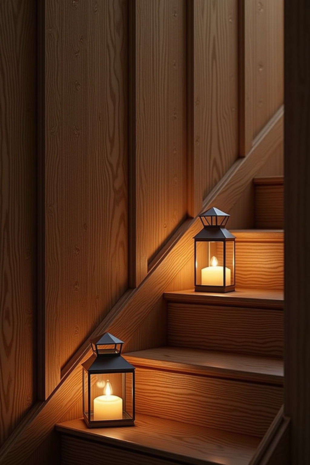 8 Treppenstufen-Deko mit Windlichtern Ideen