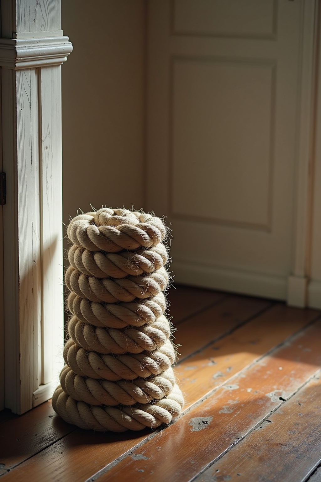 8 Türstopper aus schwerem Tau selber machen