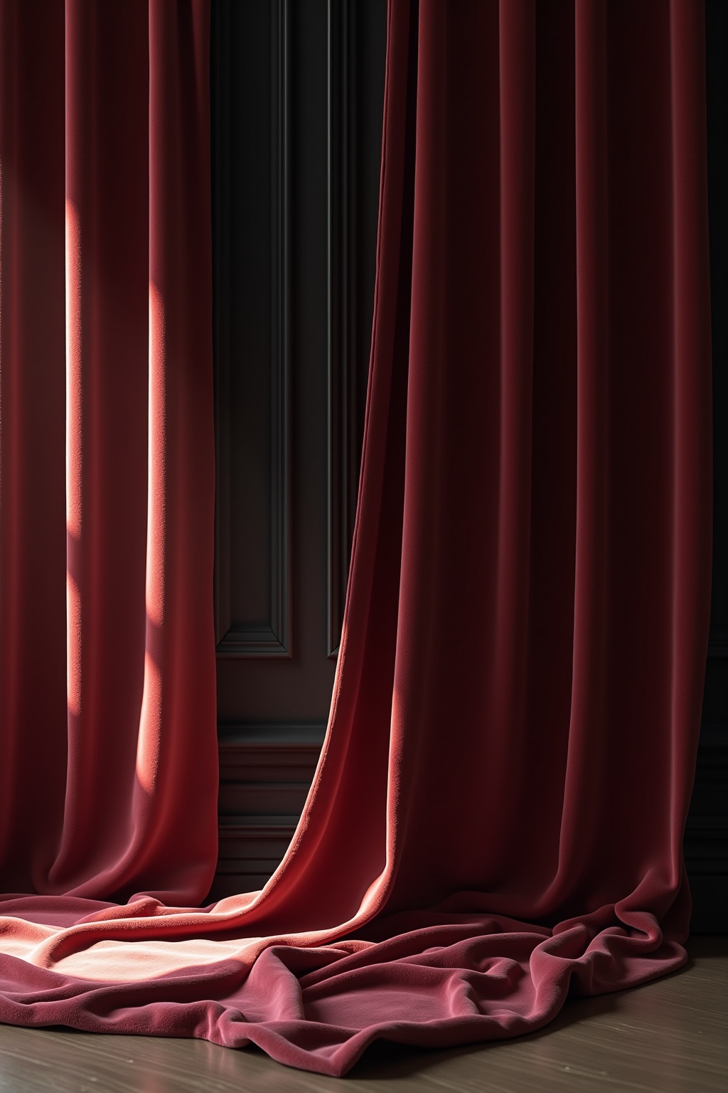 Vorhänge mit Verdunkelungseffekt in Samt