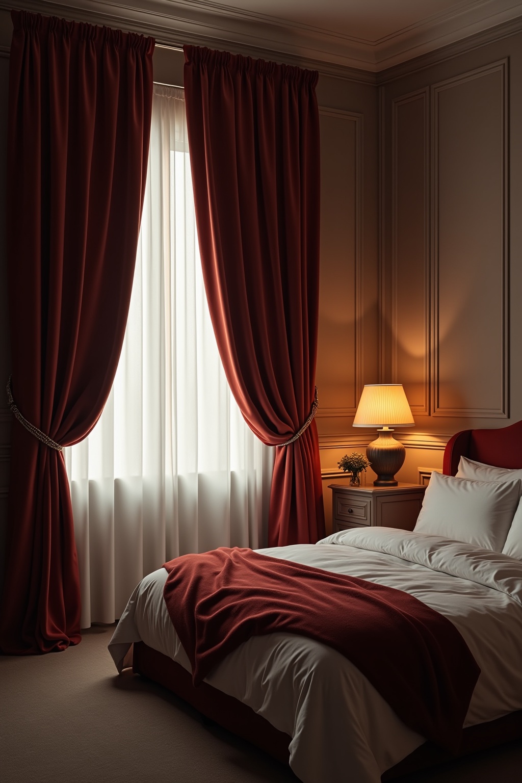 Vorhänge mit Verdunkelungseffekt in Samt