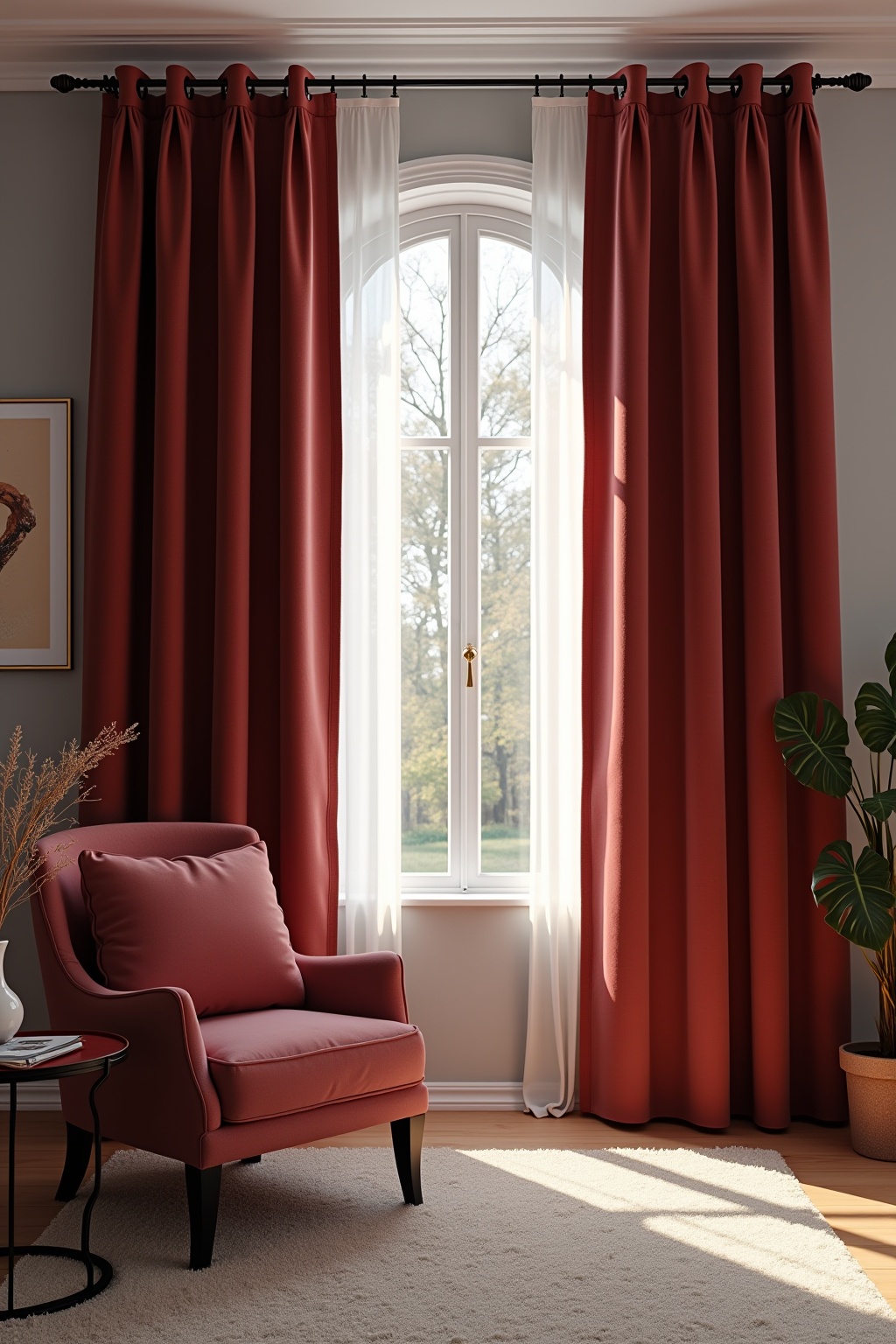 Vorhänge mit Verdunkelungseffekt in Samt