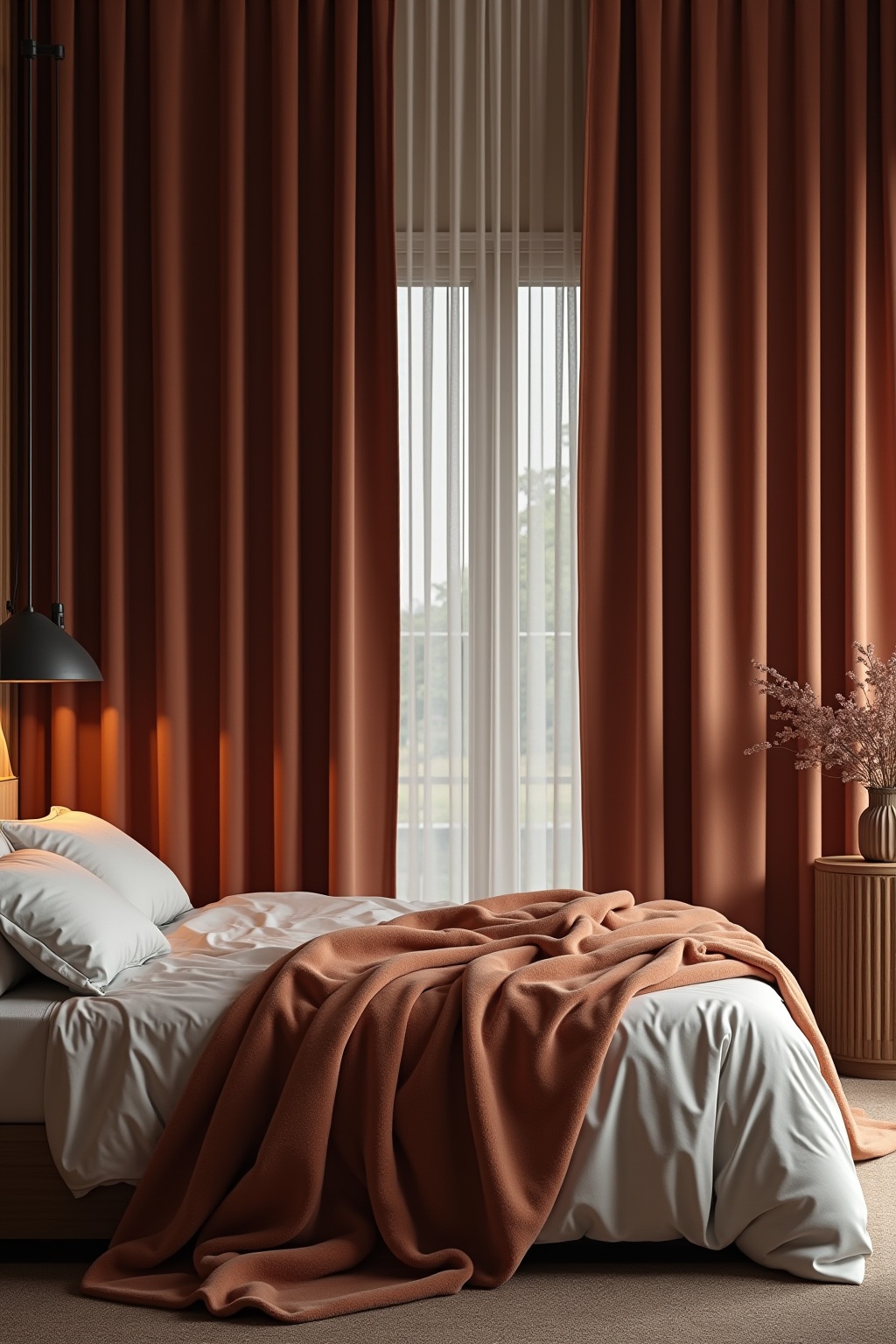 Vorhänge mit Verdunkelungseffekt in Samt