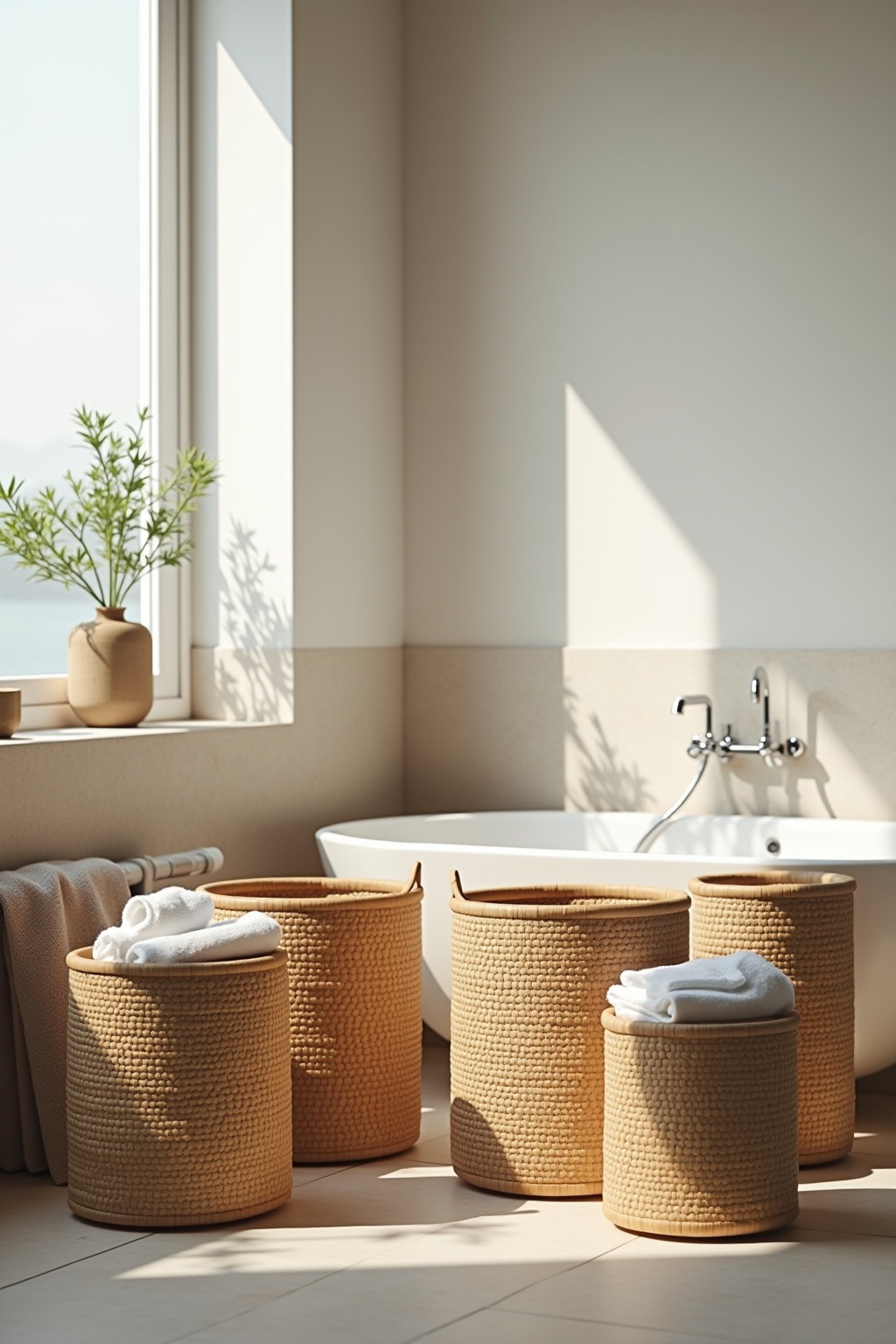 8 Wäschekorb aus Bambus Ideen für Zuhause