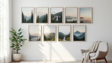 Wandbilder mit beruhigenden Naturmotiven-Titel