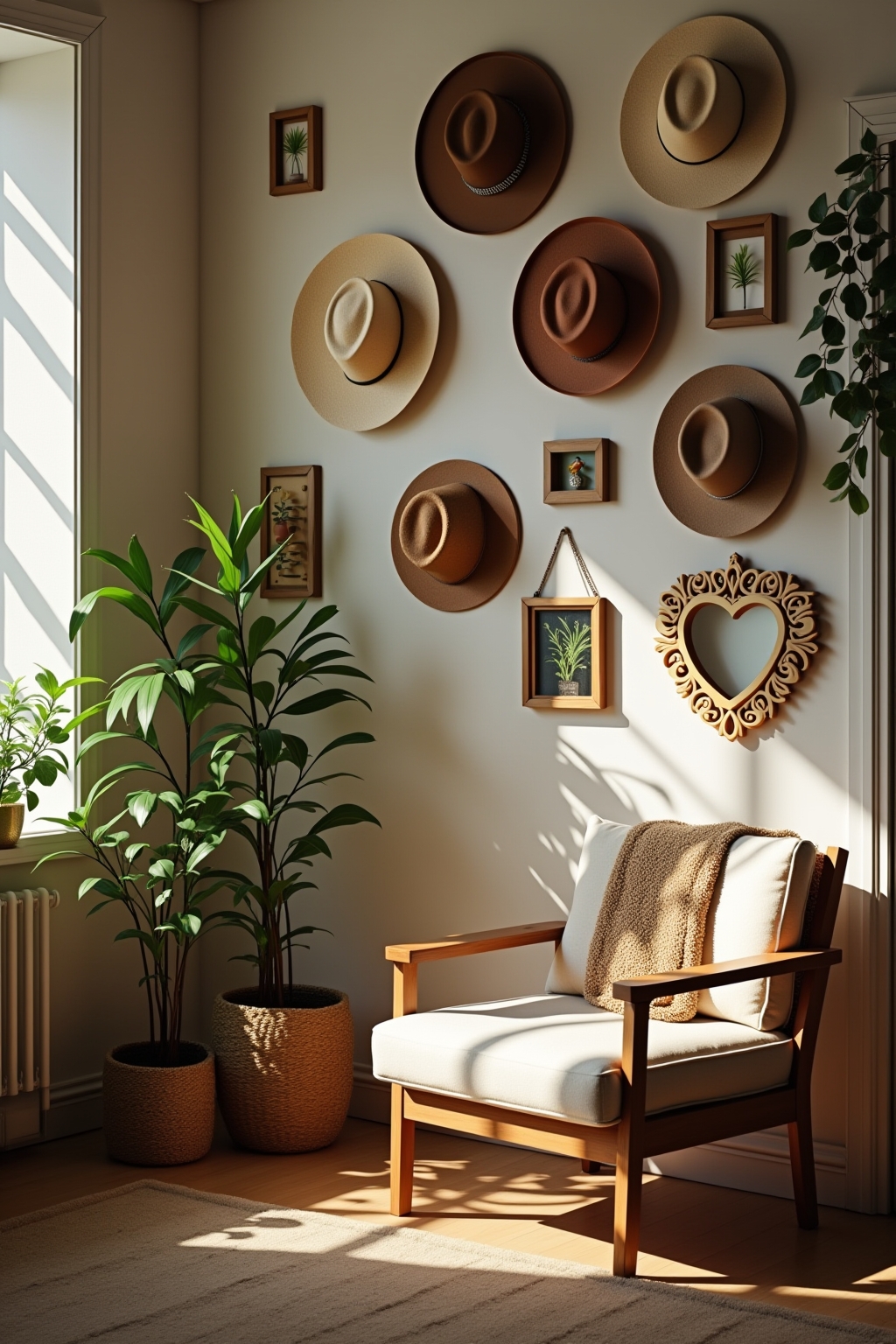 8 Wanddeko mit Hüten Ideen für dein Zuhause