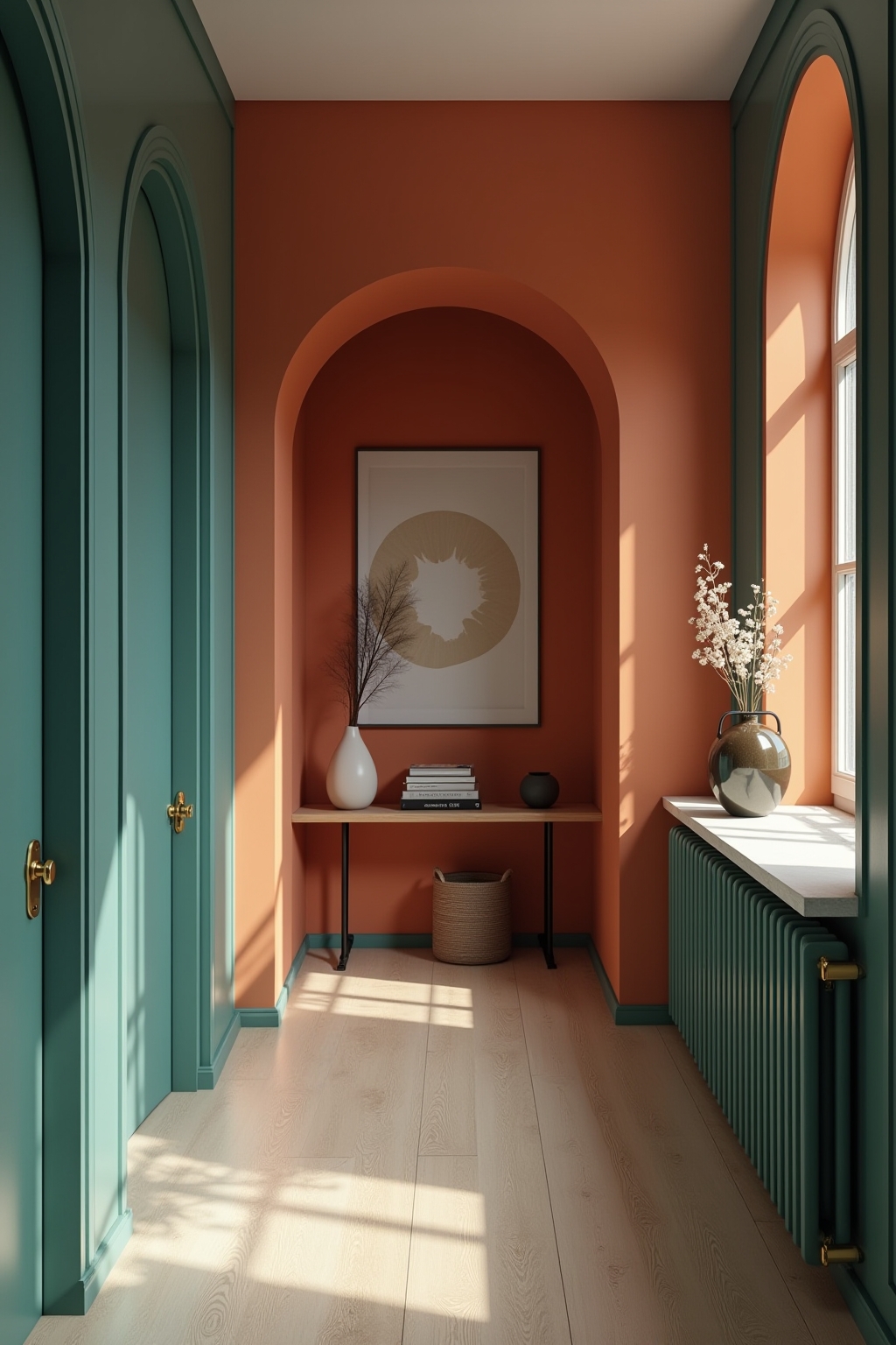 8 Wandfarben-Akzent im Flur-Ende Ideen