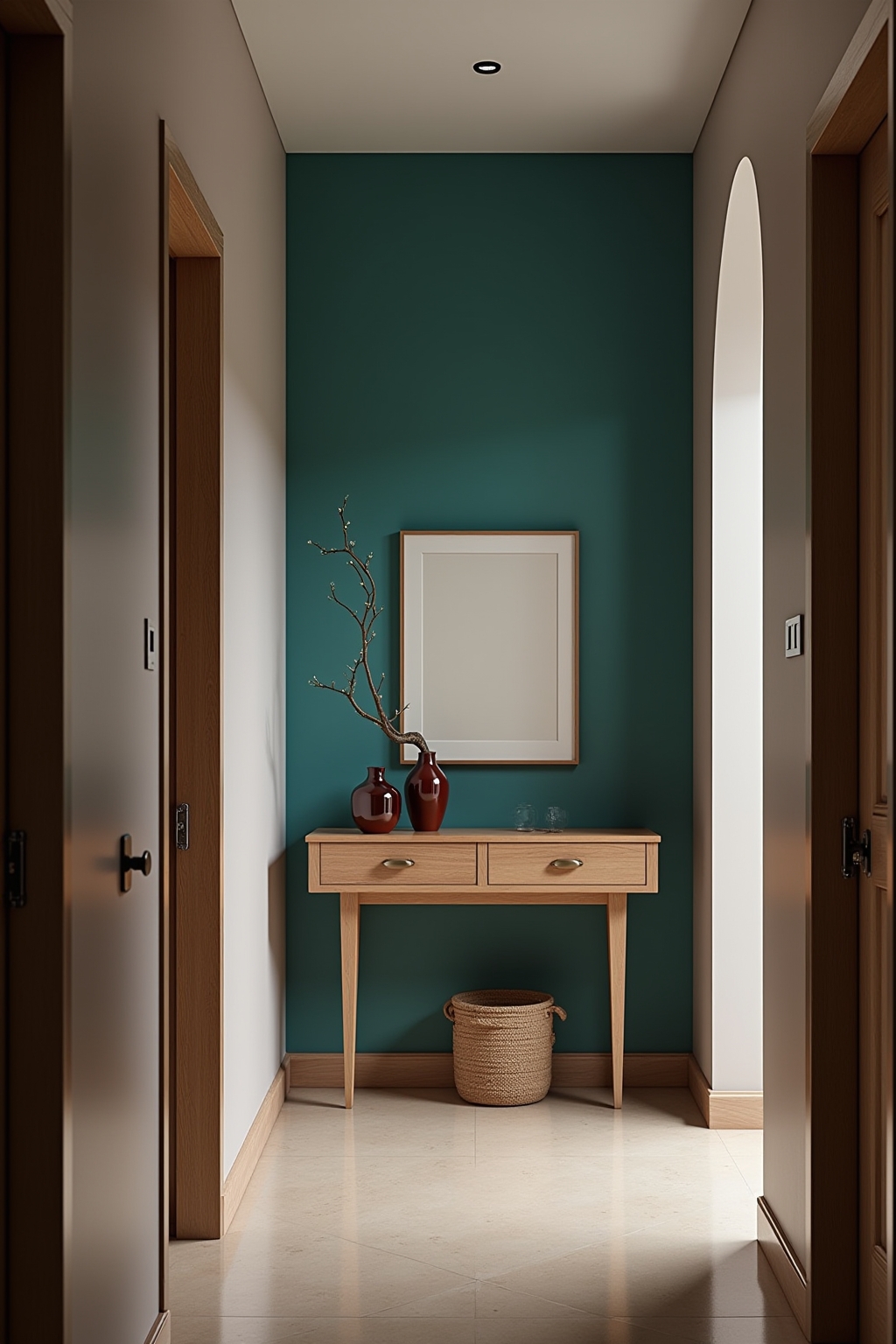 8 Wandfarben-Akzent im Flur-Ende Ideen