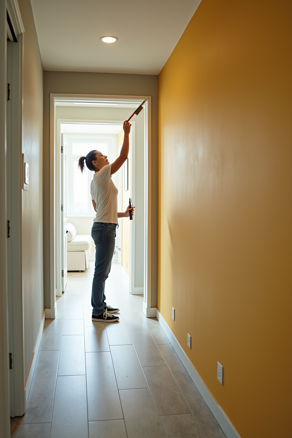 8 Wandfarben-Akzent im Flur-Ende Ideen