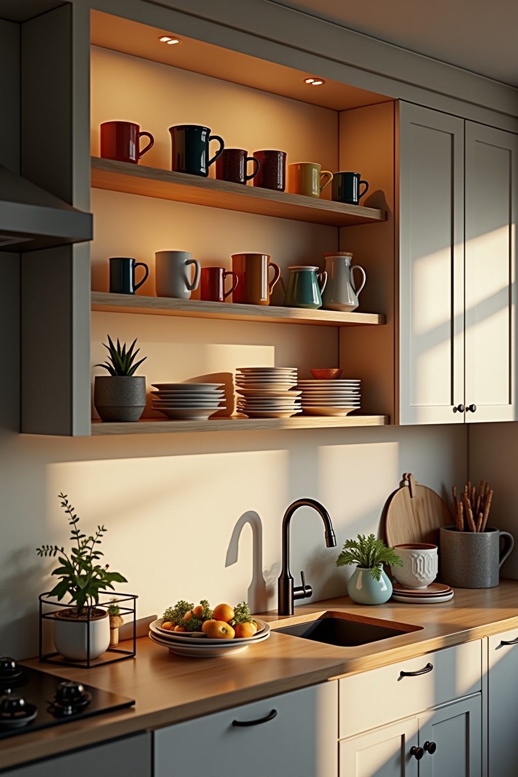 Wandregal für Tassensammlungen im Vergleich