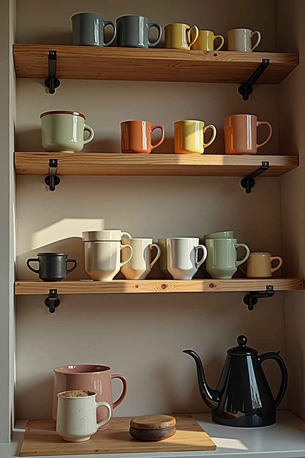Wandregal für Tassensammlungen im Vergleich