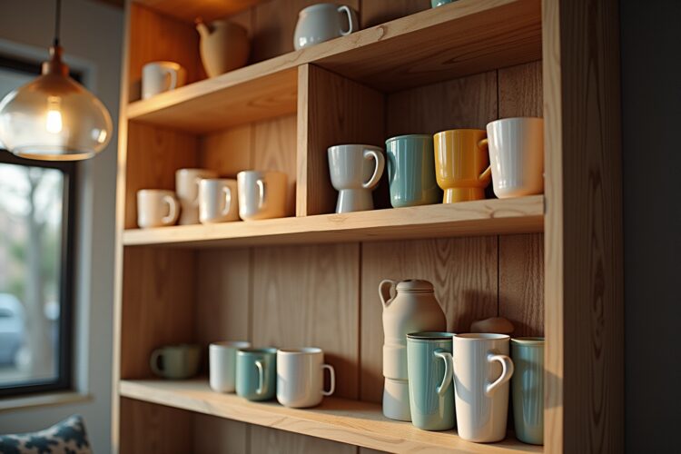 Wandregal für Tassensammlungen im Vergleich