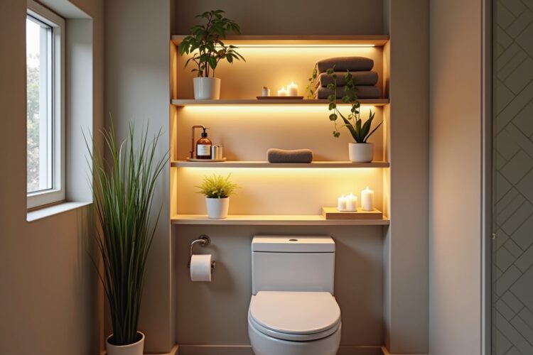 8 Wandregal über der Toilette Ideen