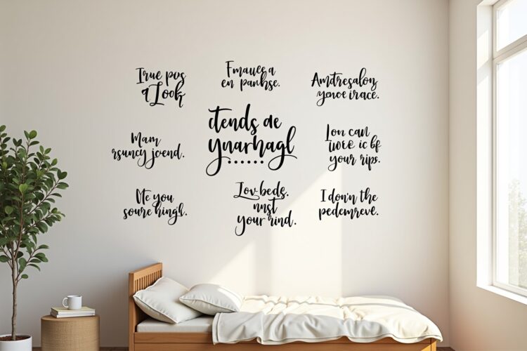 8 Wandtattoos mit inspirierenden Sprüchen