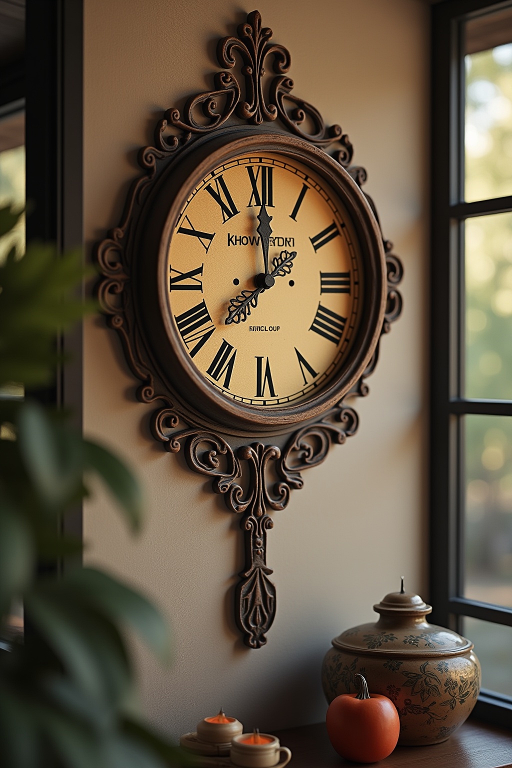 Wanduhr aus Besteck-Elementen selber machen