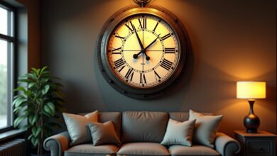 Wanduhr im Bahnhofs-Stil-Titel