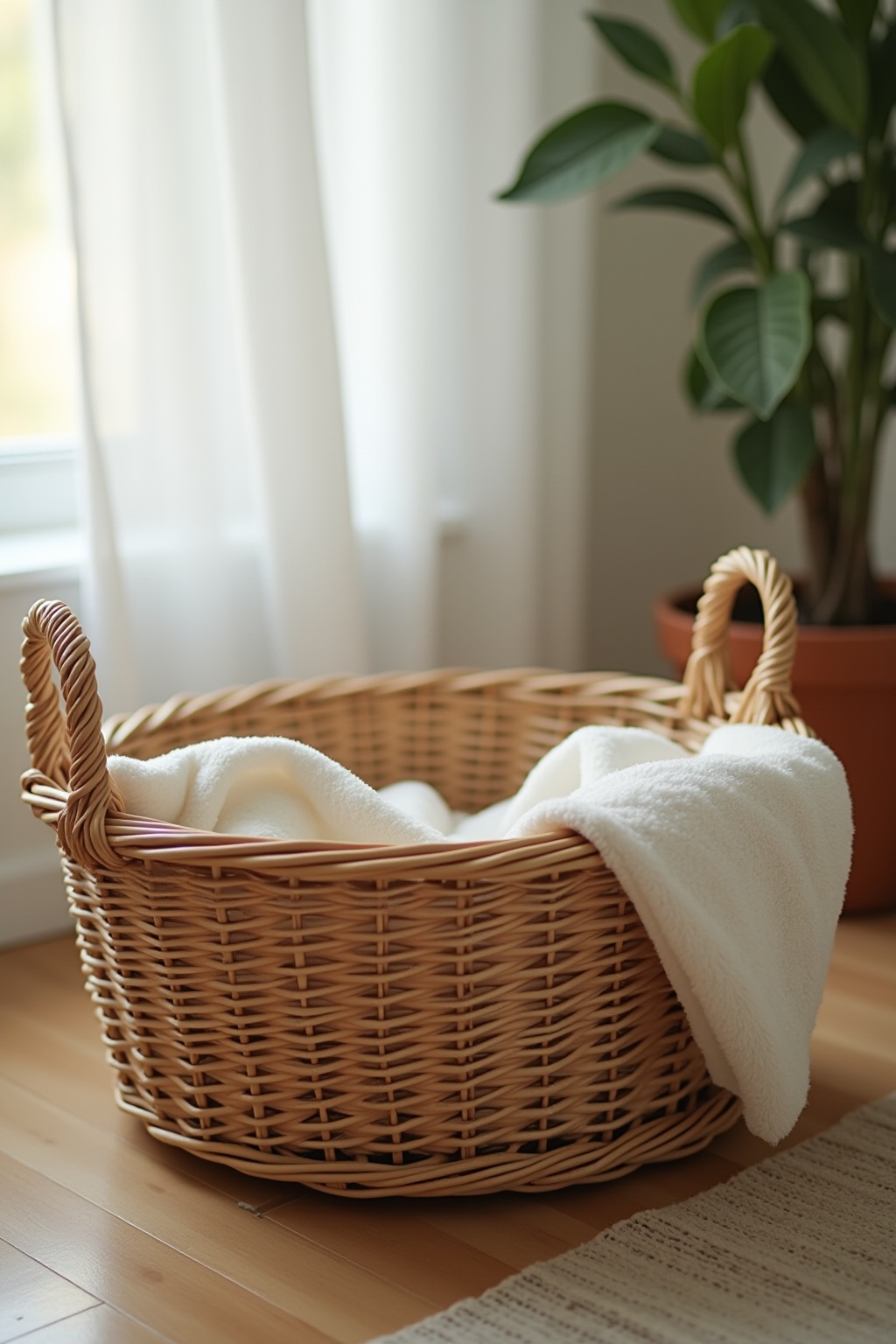 Weidenkörbe für zusätzliche Kissen Ideen