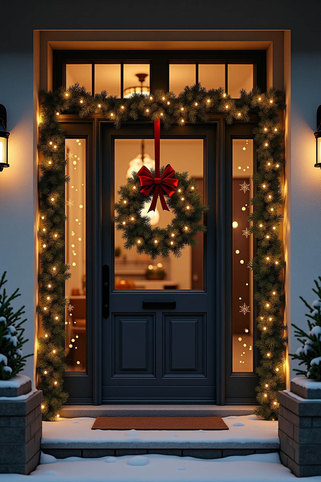 8 Weihnachtskranz für die Haustür Ideen