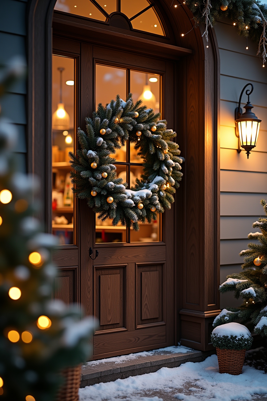 8 Weihnachtskranz für die Haustür Ideen