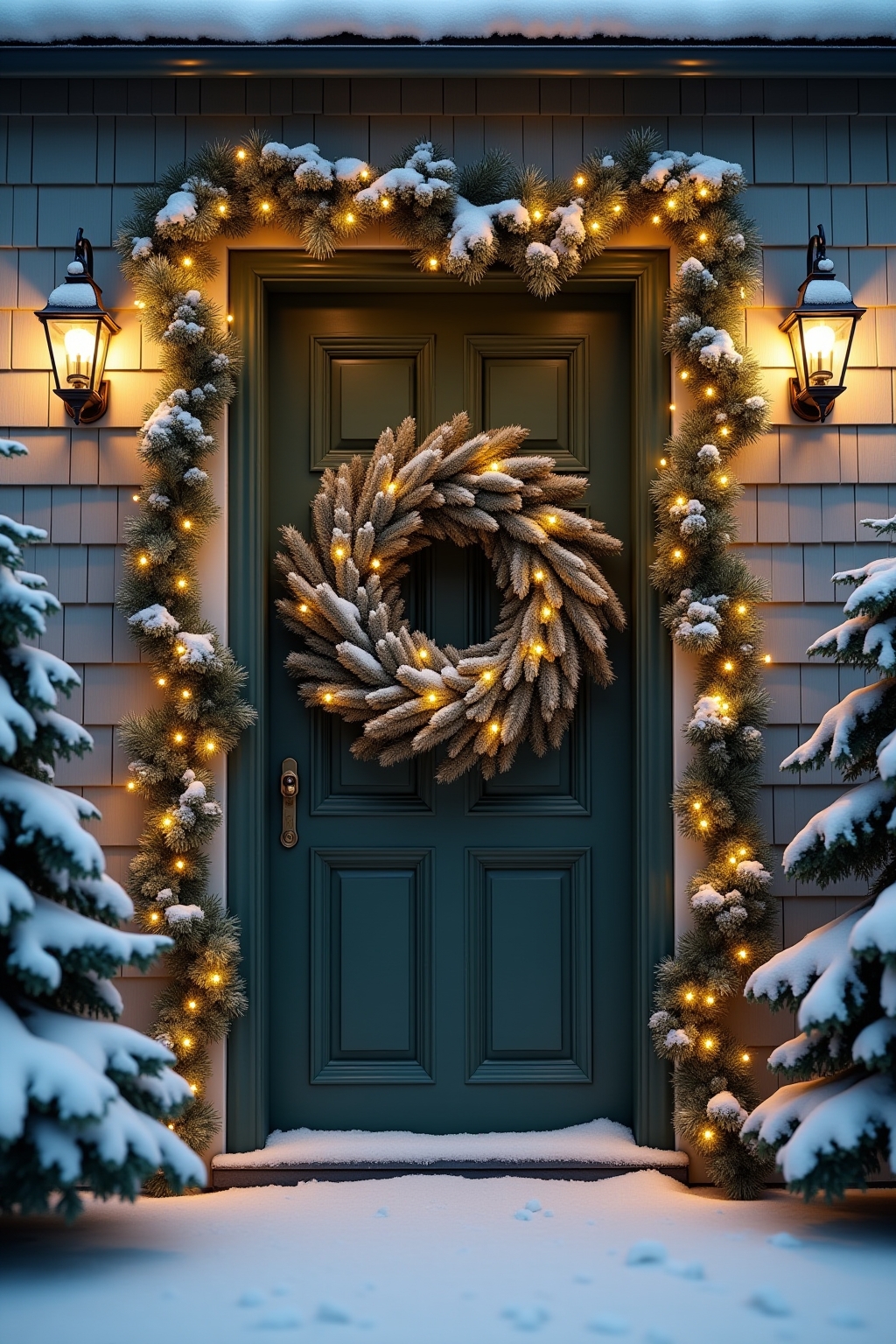 8 Weihnachtskranz für die Haustür Ideen