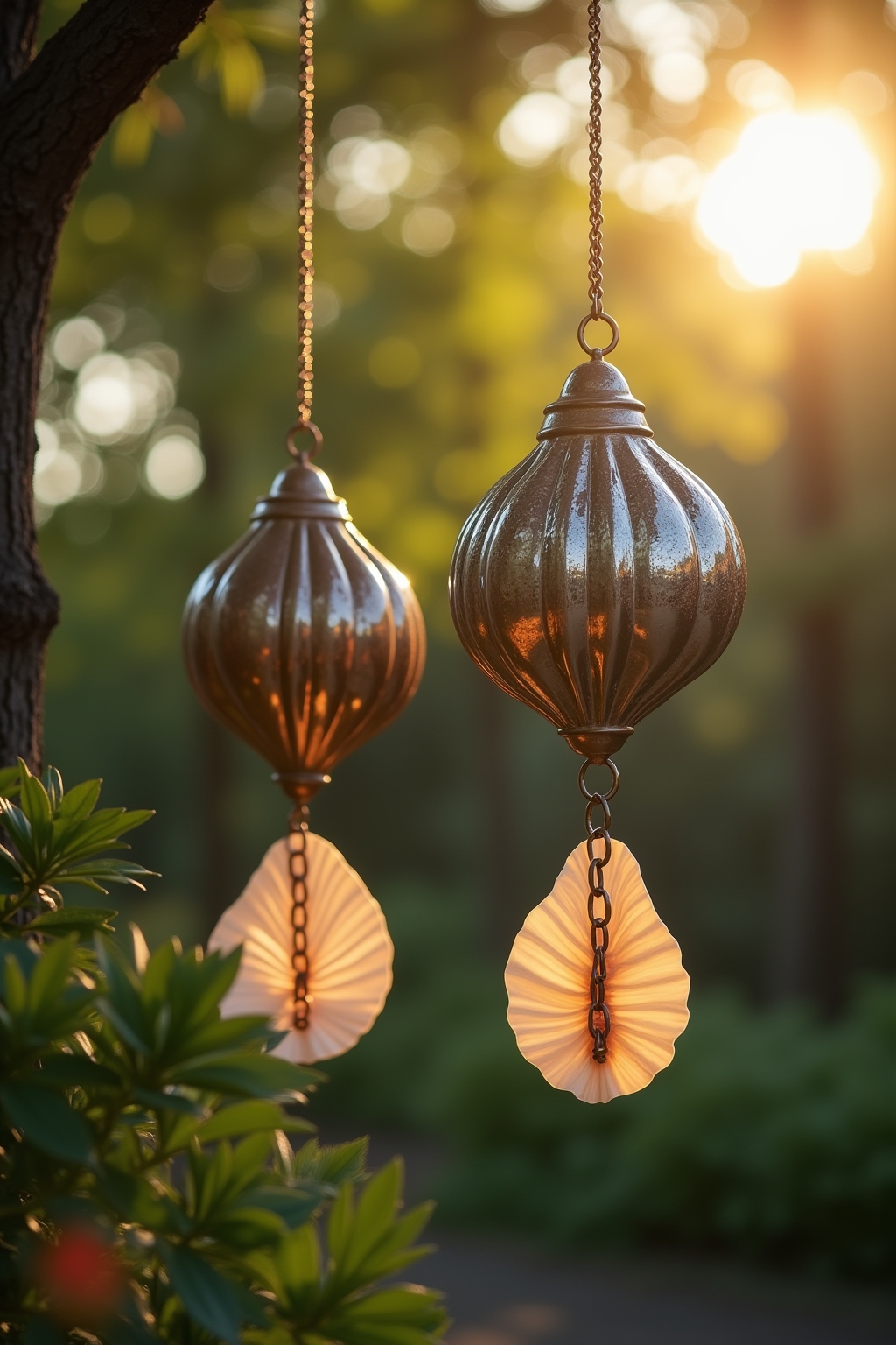 8 Windspiele aus Metall oder Muscheln für dich