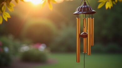 Windspiele aus Metall oder Muscheln-Titel