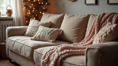 XXL-Grobstrickdecke auf dem Sofa-Titel