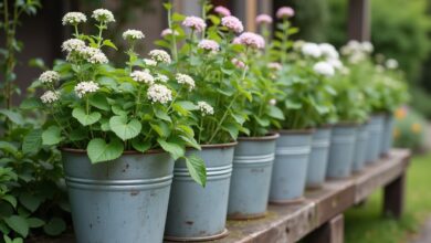 Zinkwannen als Pflanzgefäße-Titel