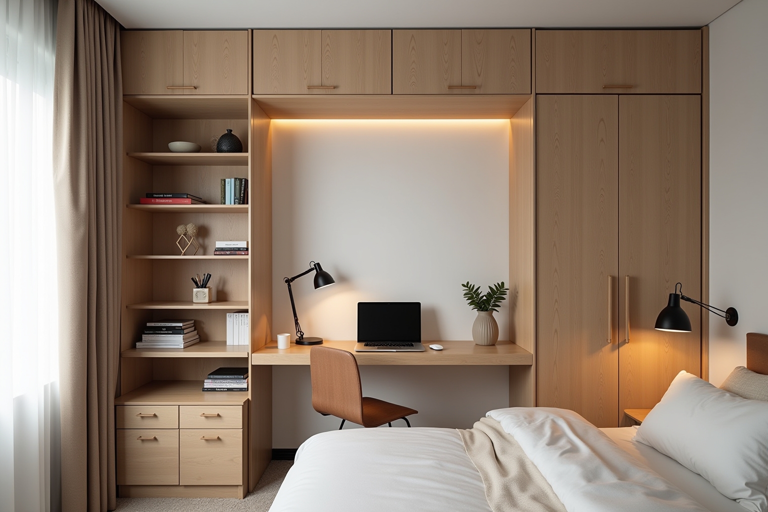 arbeitsplatz im schlafzimmer integrieren-Titel