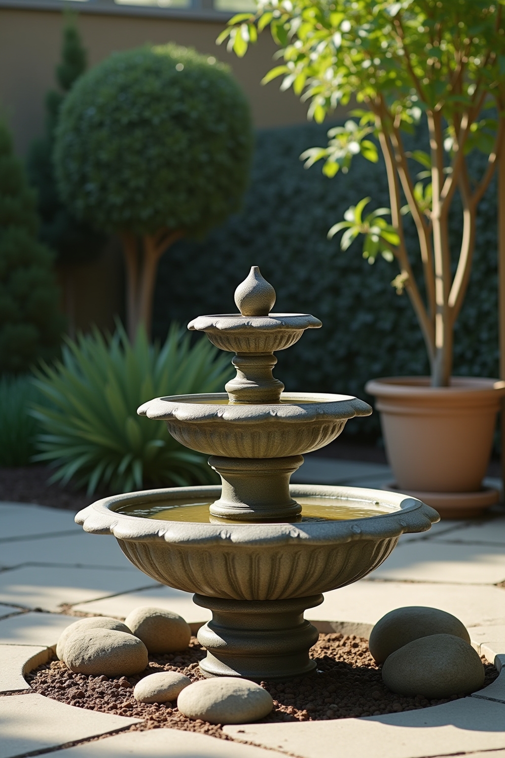 8 Brunnen für Terrasse: Ideen zum Nachmachen