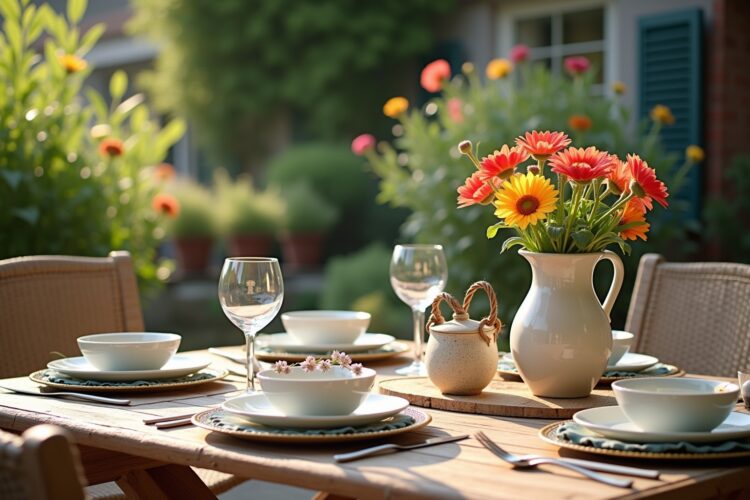 8 Deko Terrassentisch Ideen für den Sommer