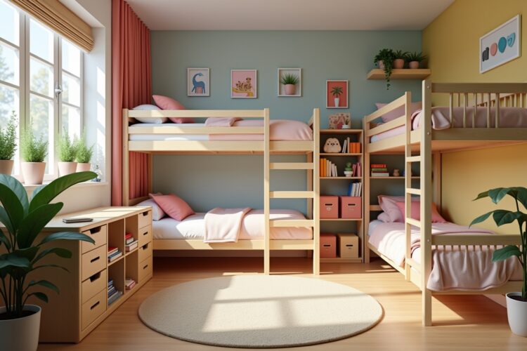 8 gemeinsame Kinderzimmer Ideen für Geschwister