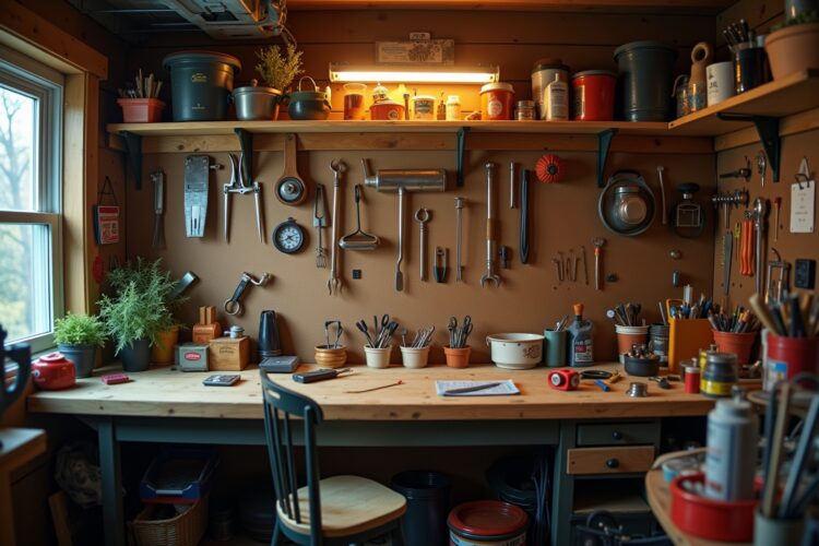 8 Hobbywerkstatt Werkstatt einrichten Ideen für Zuhause
