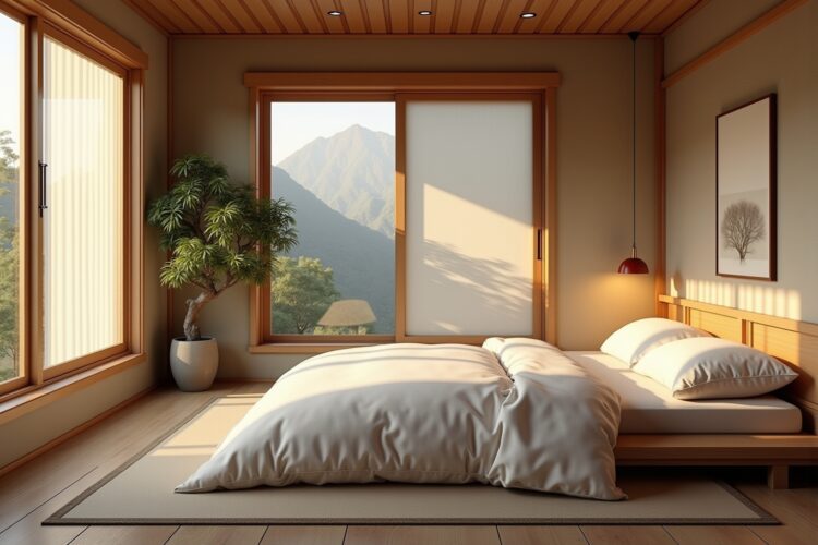 8 japanische Schlafzimmer Ideen für Zen-Atmosphäre