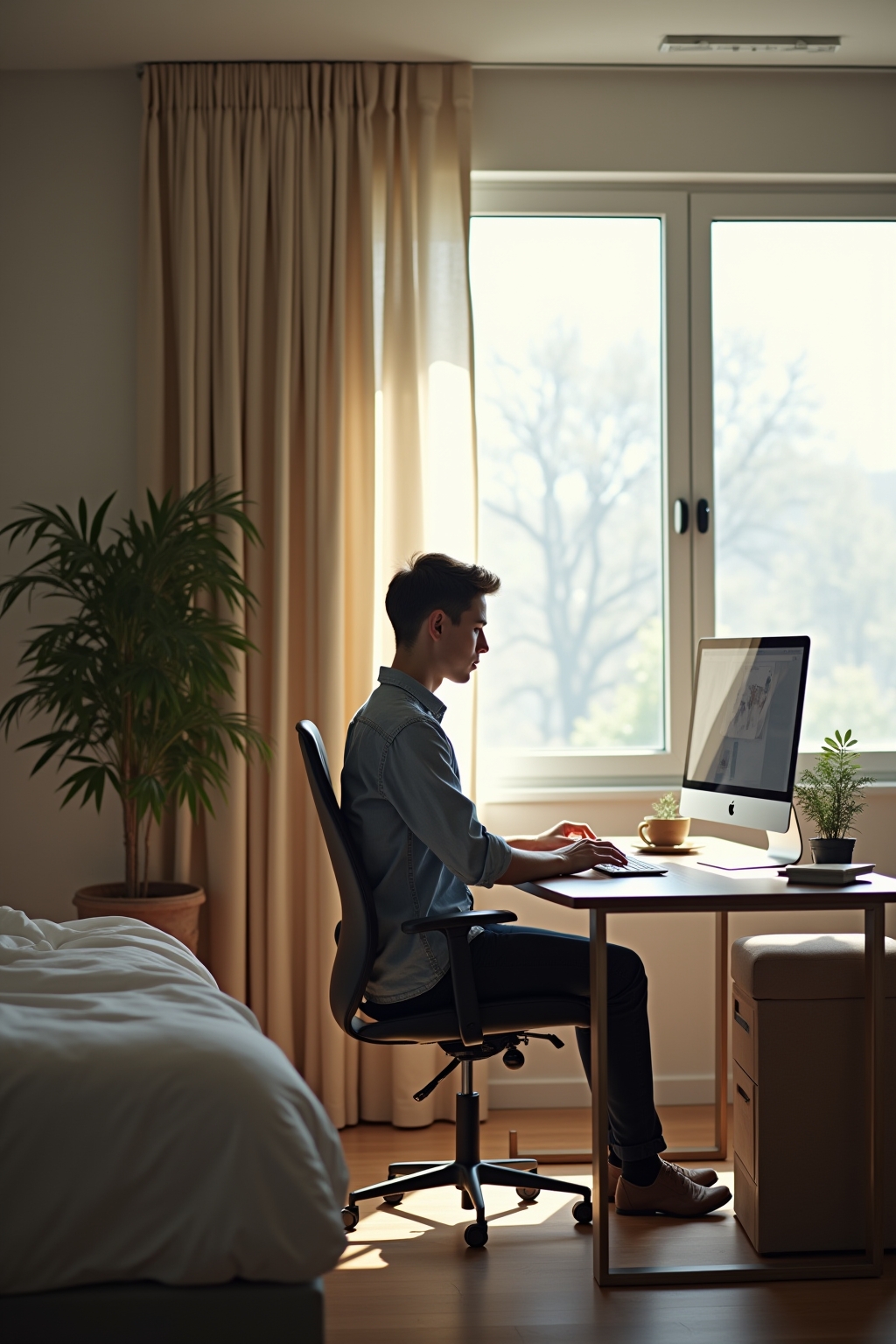 8 Tipps: Kleines Schlafzimmer mit Büro einrichten