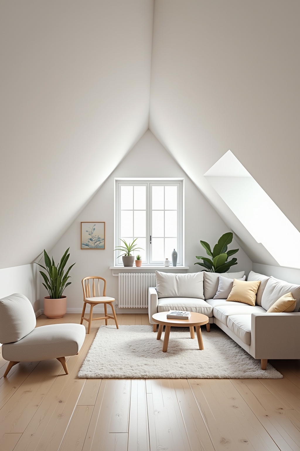 8 Ideen: Kleines Wohnzimmer mit Dachschräge einrichten