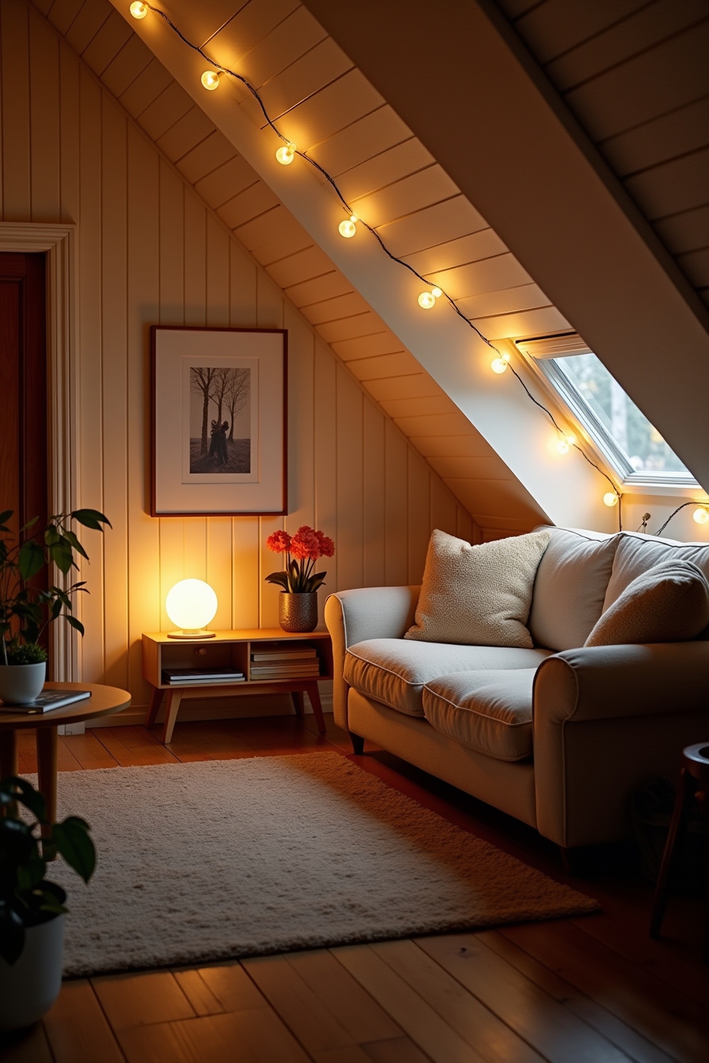 8 Ideen: Kleines Wohnzimmer mit Dachschräge einrichten