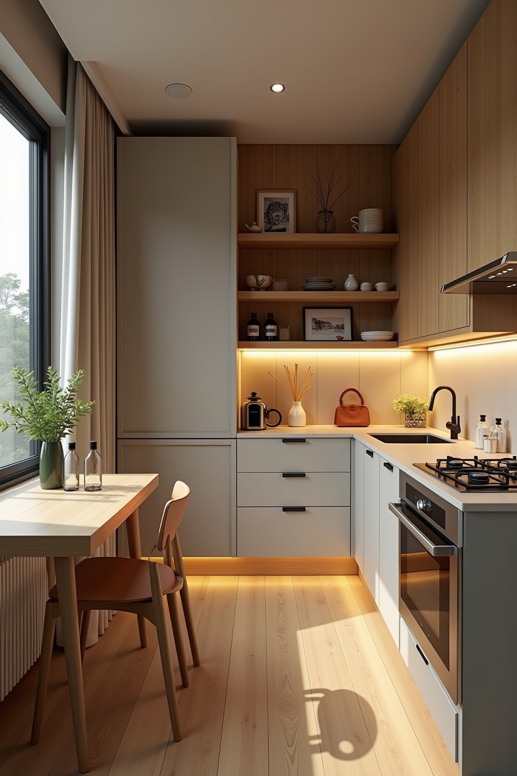 8 Tipps: Kleines Wohnzimmer mit offener Küche einrichten