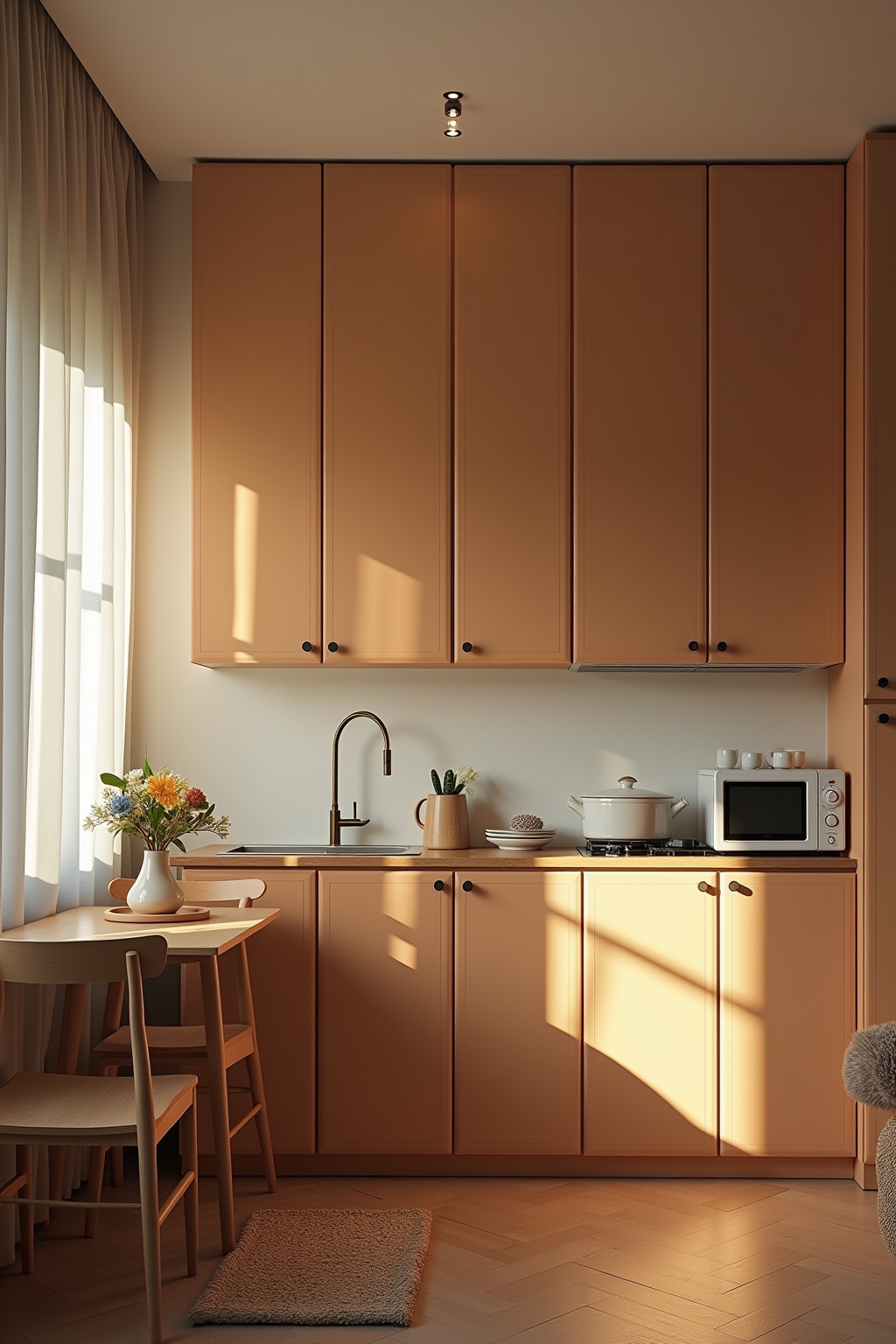 8 Tipps: Kleines Wohnzimmer mit offener Küche einrichten