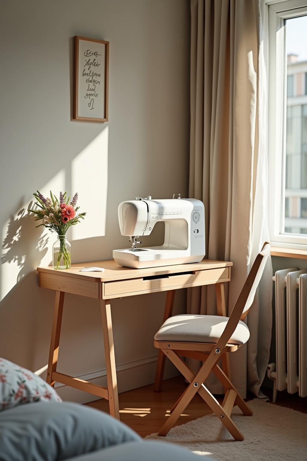 8 Tipps: Nähecke einrichten bei wenig Platz