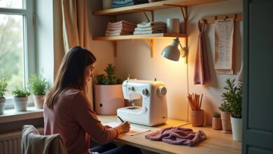 nähecke einrichten wenig platz-Titel