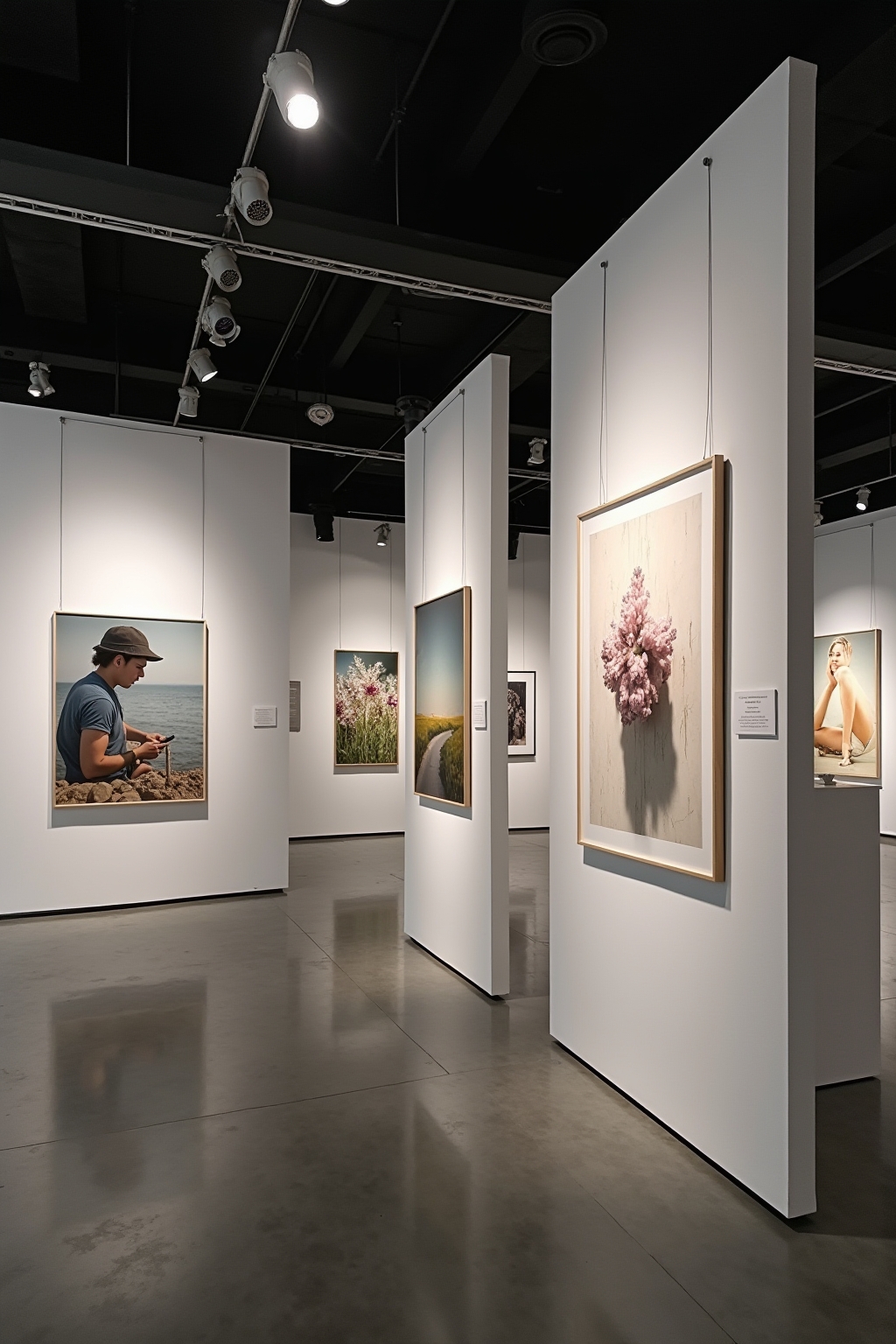 Tipps, wie du eine offene Galerie einrichten kannst [Bildinhalt mit KI erstellt]