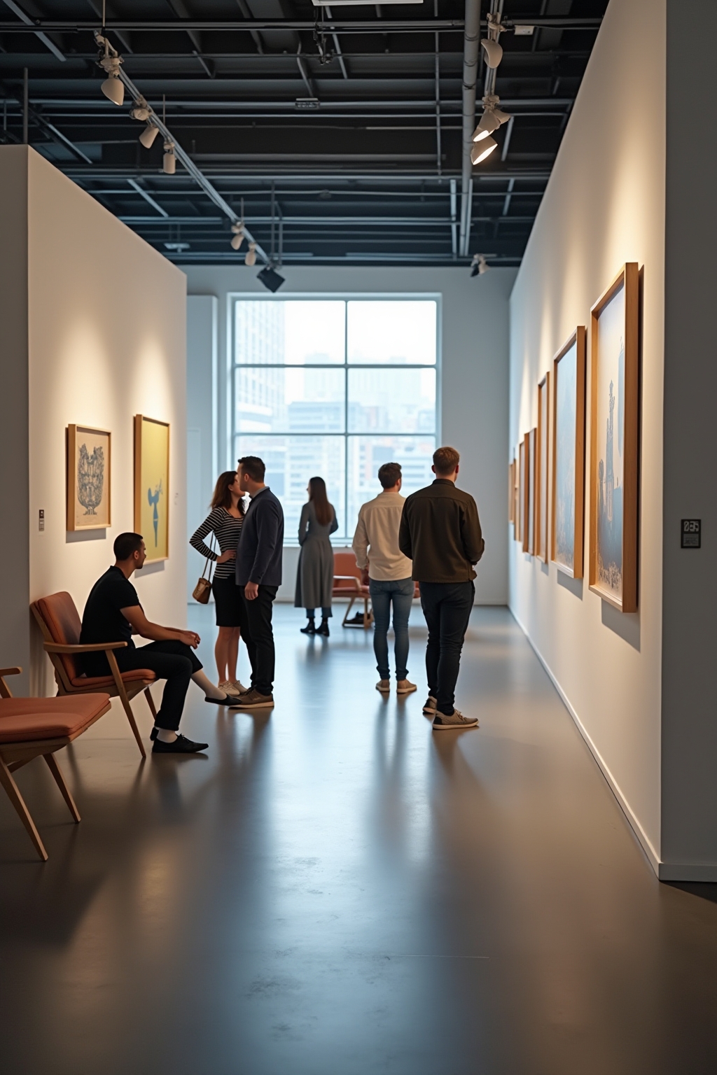 Tipps, wie du eine offene Galerie einrichten kannst [Bildinhalt mit KI erstellt]
