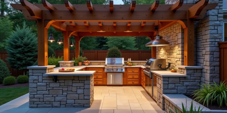 outdoor grill küche-Titel