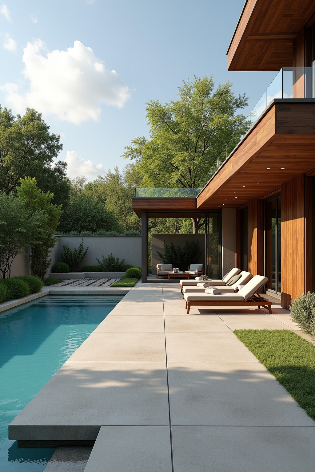 8 atemberaubende Terrasse mit Pool Designs