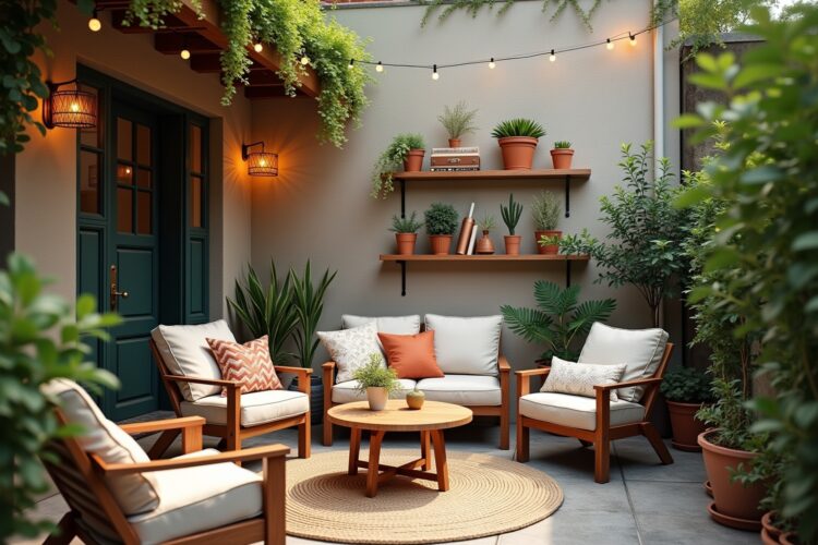 8 Wanddeko Terrasse Ideen für sommerliche Gemütlichkeit