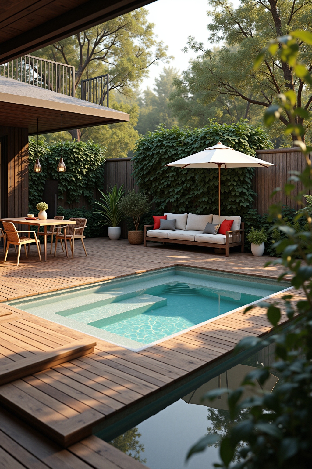 8 Whirlpool Terrasse Ideen für puren Entspannungsgenuss