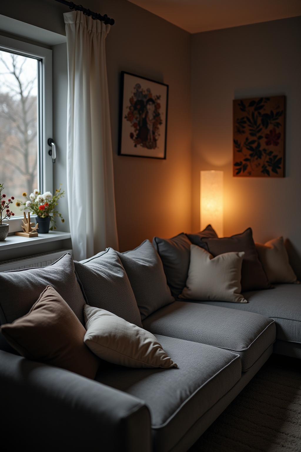 8 Tipps: Wohnzimmer mit grauer Couch einrichten