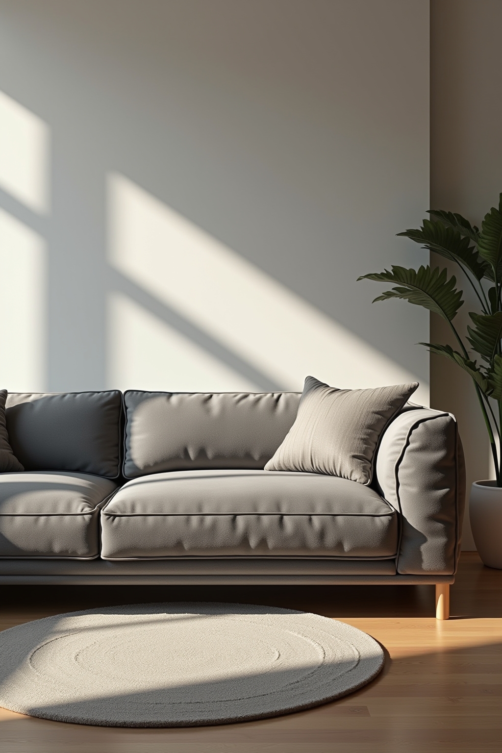 8 Tipps: Wohnzimmer mit grauer Couch einrichten